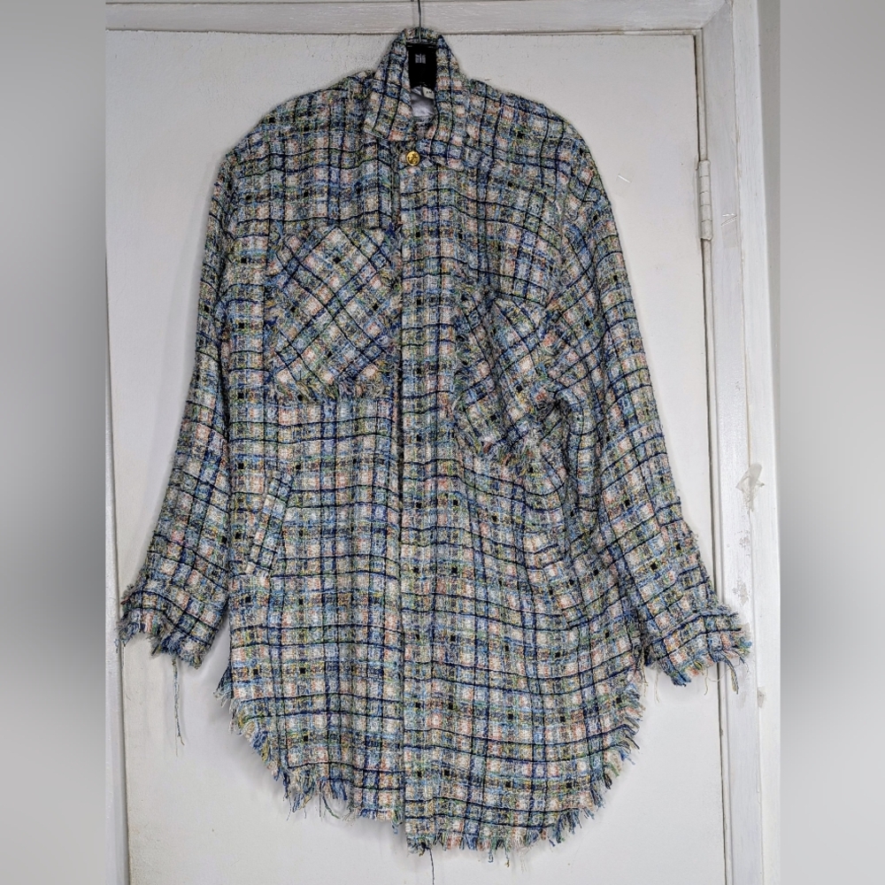 Faith Connexion tweed shirt | Oversized